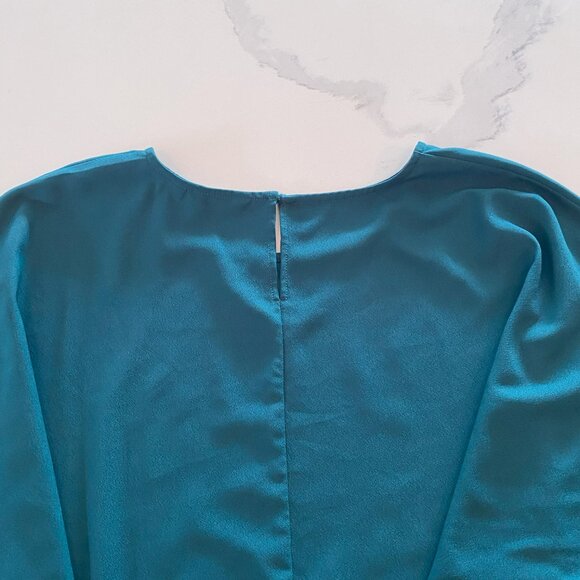 Reitmans - Short Sleeve, Waist-Detail, Round Neck Top, Jewel Green - Size XXL - Picture 6 of 7